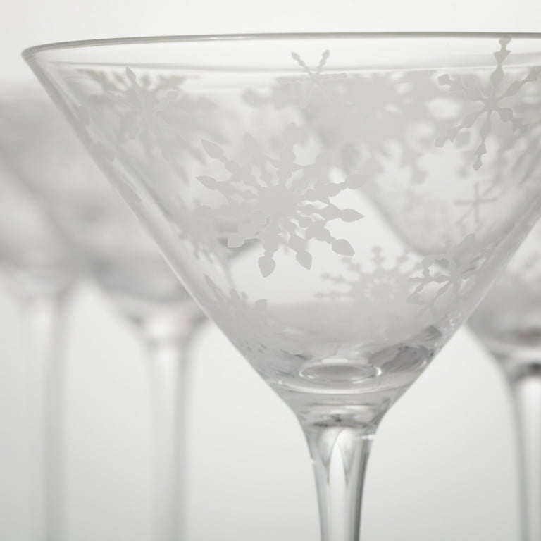 Gem Crystal Martini Glasses, Set of 2