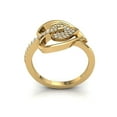 thumbnail image 3 of Genuine 1ct Round Cut Diamond Prong Fancy Heart Bridal Engagement Ring Solid 10K Gold GH SI1, 3 of 3