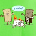 thumbnail image 3 of CafePress - Flaming Marshmallow Group Hug! T Shirt - Light T-Shirt - CP, 3 of 4
