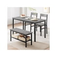 thumbnail image 2 of Bingirl Dining Table Set For 4 Modern Kitchen Table With Chairs And Bench For Small Space 4Person Dining Room Table Set With Metal Frame And Storage Rack Dinette Set For Apartment, 2 of 6