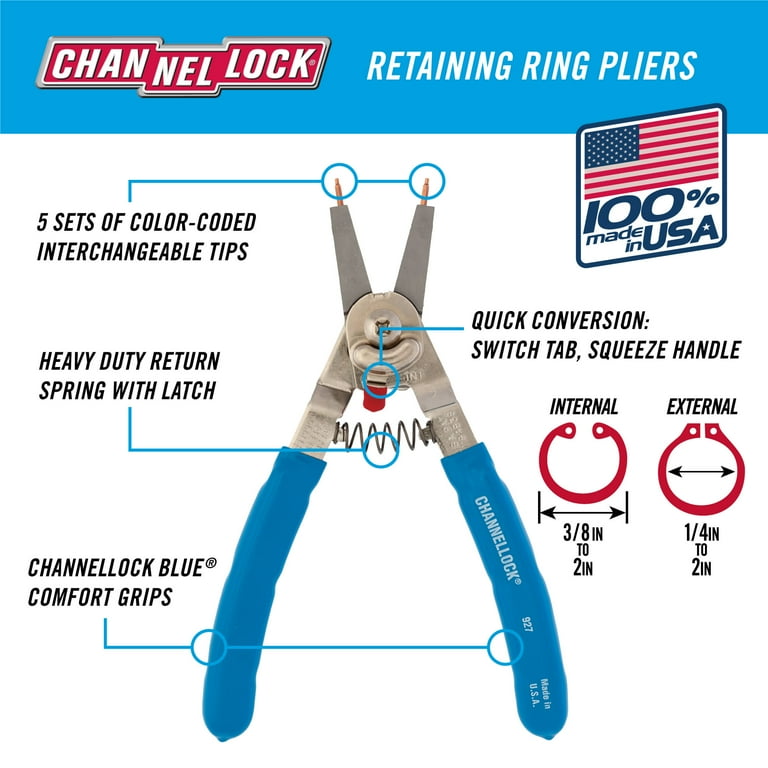 8-inch Convertible Retaining Ring Pliers - Walmart.com 8-inch Convertible Retaining Ring Pliers - Walmart.com