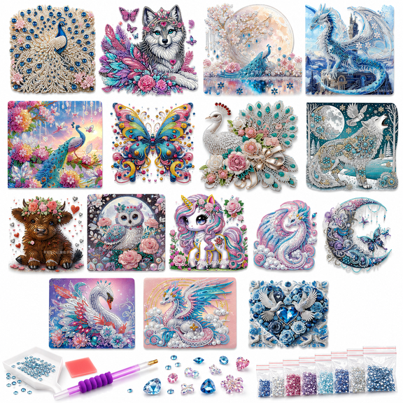 5D Diamond Painting Kits for Adults, Pearl Diamond Art Kit with Crystal Rhinestones and Special Shaped Gems, DIY Gem Art Craft Set, Sparkling Wall Decor for Bedroom Living Room,A1