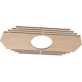 thumbnail image 2 of Ekena Millwork 28"W x 14"H x 7 3/8"ID x 1/4"T Chrysler Wood Fretwork Pierced Ceiling Medallion, Alder, 2 of 3