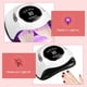 thumbnail image 3 of Lámpara UV para uñas, secador de uñas profesional automático UV LED de 180 W, 4 temporizadores (10/30/60/99 segundos), pantalla LCD grande, base magnética desmontable, para esmalte de uñas semipermane, 3 of 5