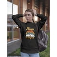 thumbnail image 2 of Be A Happy Camper Sweatshirt Women -GoatDeals Designs, Female Large, 2 of 4