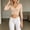 Beige, variant on Women's Arm Shaper 3/4 Sleeve Lace Trim Arm Firm Shapewear V Neck Body Shaper Front Closure Push Up Compression Shaper
