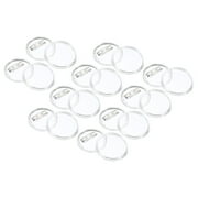 Uxcell 1.44inch Acrylic Button Pin Badge,20SetRound Pin Blank Buttons Badges Kit