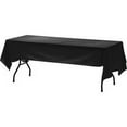 thumbnail image 2 of Genuine Joe Plastic Table Covers - 108" Length x 54" Width - Plastic - Black - 6 / Pack | Bundle of 5, 2 of 2