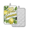 thumbnail image 2 of Hello Summer Lemons Oven Mitts 2 Pcs Pot Holders Sets Heat Resistant for Kitchen Cooking Baking 7"x9.8", 2 of 7