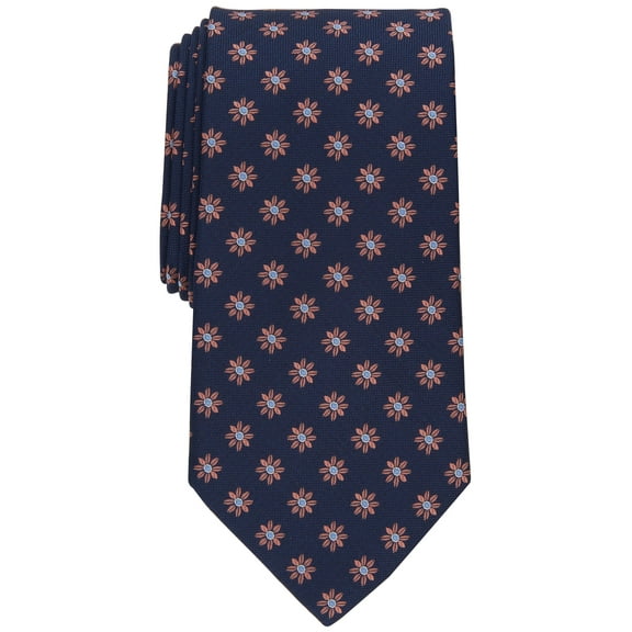 Club Room Mens Regular fit Tie Necktie One Size Blue Pink Floral