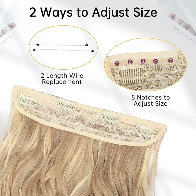 Invisible Wire Hair Extensions with Transparent Wire  display picture 1