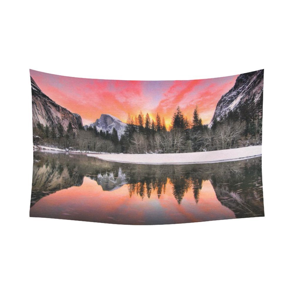 PHFZK Mountain Wall Art Home Decor, Nature Landscape of Yosemite National Park, California 