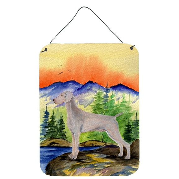 Carolines Treasures SS8267DS1216 Weimaraner Aluminium Metal Wall or Door Hanging Prints, 16" x 12", Multicolor