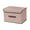 L,Yellow, variant on Linen Fabric Foldable Storage Cube Bin, Organizer Basket with Flip-Top Lid and Handles, Large Clothes Blanket Box, Household Daily Collapsible Washing Box, for Home, Office, Closet