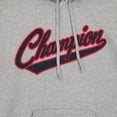 thumbnail image 2 of Champion Mens Big & Tall Gray Powerblend Fleece Pullover Hoodie Sweatshirt LT, 2 of 2