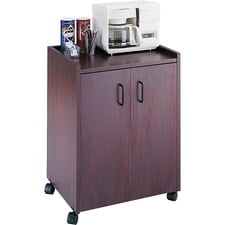 Safco Impromptu Refreshment Cart - Gray Laminate Top With Polycarbonate Panels & Locking Casters