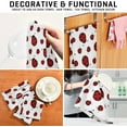 thumbnail image 7 of GZHJMY Red Ladybug Kitchen Towels | Set of 1 18 x 28 Inches | Microfiber Towels for Cooking and Drying Dishes, for House Cleaning and Tackling Messes and Spills, 7 of 7