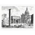 thumbnail image 2 of Piranesi 32x25 White Modern Wood Framed Museum Art Print Titled - Arco de Settimo Severo, 2 of 4