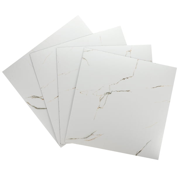 4 pegatinas autoadhesivas impermeables para baldosas de mármol