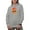 Heather Grey, variant on I Climb Like a Girl, Try to Keep Up, Retro Rock, Cliff or Mountain Climber, Heather Grey Hooded Sweatshirt or Hoodie, Small