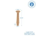 thumbnail image 2 of Oak Shaker Peg 2-1/2 inch, Pack of 25 Wooden Pegs for Hanging, DIY Shaker Rack and Rail, by Woodpeckers, 2 of 8