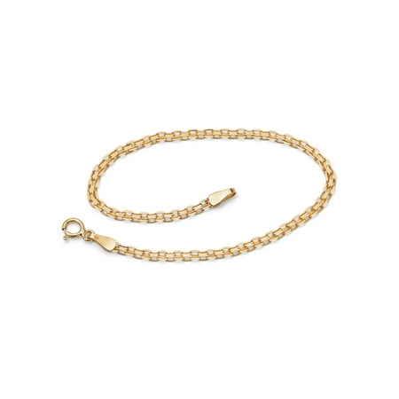 10k Yellow Gold Bismark-Link Bracelet 7.25"