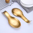 thumbnail image 2 of Stainless Steel Spoon Rests for Kitchen Counter - Set of 2, Heavy Duty and Dishwasher Safe, 2 of 5