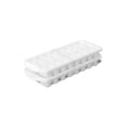 Sterilite, Ice Cube Tray, Set of Two Stacking Ice Cube Trays, Easy release, 16 Cubes Each, BPA-Free, White, 16 cubes, useful for everyday beverage storage.