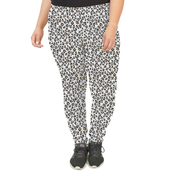 Stretch Is Comfort Women's Oh so Soft PS Leggings White Cheetah 2X