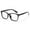 01Black, variant on Cyxus Blue Light Glasses Anti Eyestrain Computer Gaming Glasses Classic Square Clear Lens Eyeglasses Frame for Women and Men(Black)