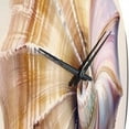thumbnail image 4 of Designart "Seashell on the Coast II" Animals Oversized Wall Clock, 4 of 5