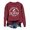 Wine, variant on Venzia Women Halloween Crewneck Sweatshirt, Black Long Sleeve Pullover Top, Casual Fall Graphic Sweatshirt
