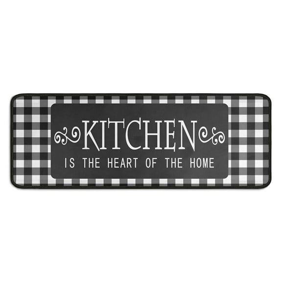 Kitchen Mat Set Of 2 Home Sweet Kitchen Rug Set Belt Rubber Non Slip Backing 17"x 47" 17"x 29"