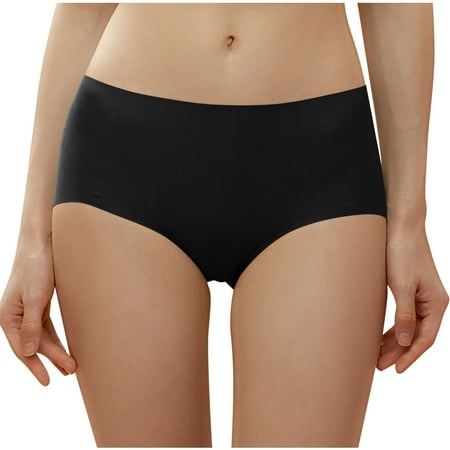 Erwazi Women s Seamless Hipster No Show Invisible Ice Silk Stretch Underwears Pack Bikini Underwear Panty