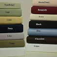thumbnail image 2 of Solid Periwinkle Top-Split-Calking: Adjustable California King Bed Size Sheets, 4PC Bed Sheet Set, 100% Cotton, 300 Thread Count, Sateen Solid, Deep Pocket, by Royal Hotel, 2 of 2