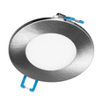 thumbnail image 1 of DLE3 Series 3 in. Round Nickel Flat Panel LED Downlight in 4000K, 1 of 11