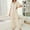White, variant on Cozy Winter Print Pajamas Long Sleeve Loungewear Jumpsuit For Holiday Season Homewear Soft Romper Sleepwear Comfortable Nightwear Outfit White XL
