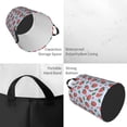 thumbnail image 4 of Balery Strawberries Round Laundry Basket with Handles Waterproof Freestanding Laundry Hamper for Clothes Toys in the Dorm and Family-Small, 4 of 8