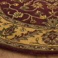 thumbnail image 3 of Safavieh Golden Jaipur Dreda Bordered Wool Area Rug, Burgundy/Gold, 8' x 8' Round, 3 of 11