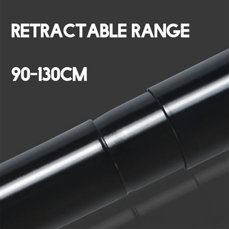 L Shape Adjustable Stainless Steel Shower Curtain Rod Pole 90