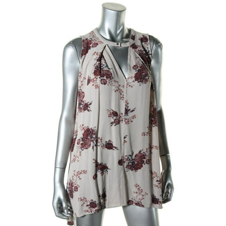 Free People Womens Floral Printed Sleeveless Casual Dress