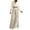 Beige, variant on Jumpsuits for Women Sequin Wide Leg Deep V Neck Dressy Jumpsuits Long Sleeve Belted Waist Evening One Piece Summer Rompers Gold L