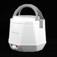 thumbnail image 4 of Mini Rice Cooker, 1.6L Mini Portable Electric Rice Cooker Rice Cooking Tool Food Steamer For 12V Car Use White, 4 of 8