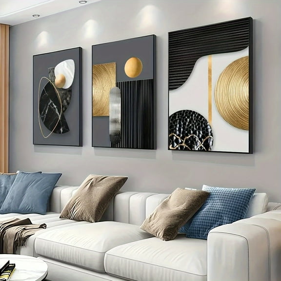 3pcs canvas poster set, abstract geometric art, beautiful marble art, minimalist design, home decoration, gift for friends, living room, wall art decoration kit, bedroom, office, kitchen, bar wall d