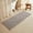 Light Grey-2' X 5' (Runner), variant on Pale Beige Long Bathroom Rug Waffle Runner Non Slip Washable Super Absorbent Quick Dry Boho Farmhouse Bath Mat 72''x24''