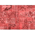 thumbnail image 1 of Ahgly Company Indoor Rectangle Patchwork Red Transitional Area Rugs, 2' x 3', 1 of 4