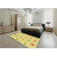 thumbnail image 4 of Ahgly Company Indoor Rectangle Patterned Bee Yellow Area Rugs, 2' x 3', 4 of 6