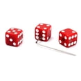 thumbnail image 4 of Perillas de control con forma de dado para guitarras de eje dividido (rojas), 4 of 5