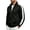 Black, variant on Men's Track Jacket Side Striped Long Sleeve Jogging Sweat Casual Zip Up Stand Collar Athletic Top with Pockets