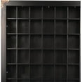 thumbnail image 5 of Shot Glass Display Case Large Wood Cabinet Rack Holder with Acrylic Door 49 Slots Lockable Glass Display Holder Wall Mounted Storage Shadow Box for Room Decor (Black, 1 Pcs), 5 of 8